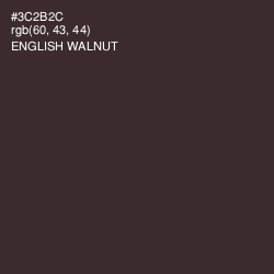 #3C2B2C - English Walnut Color Image